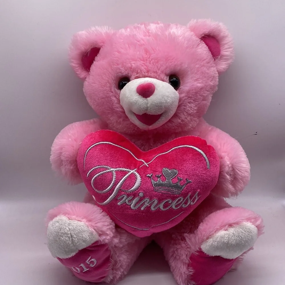 Dan Dee Pink Plush Bear Sweetheart Stuffed Animal‎